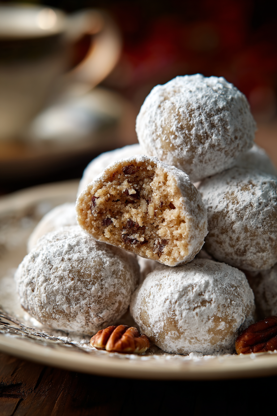 Georgia OKeeffes Pecan Butterballs