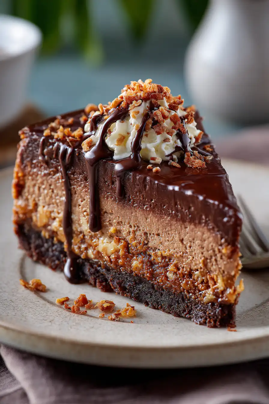 German Chocolate Cheesecake