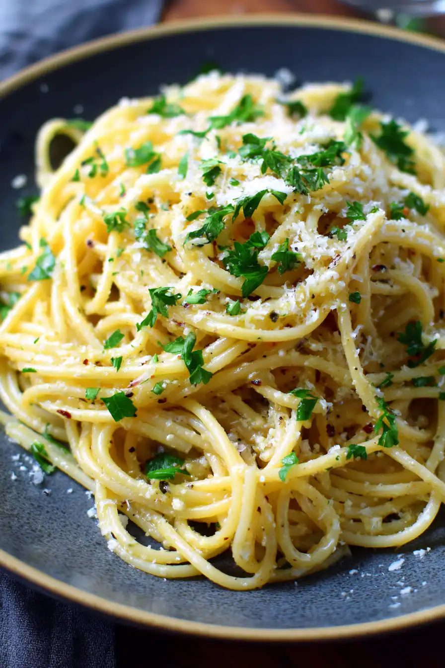 Gluten-Free Garlic Parmesan Pasta