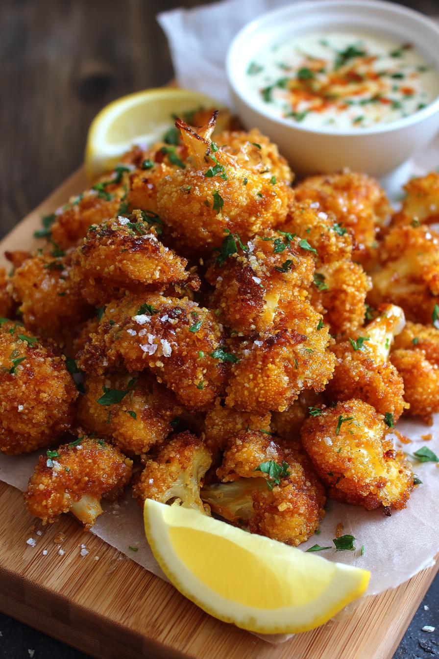 Golden Crispy Cauliflower Bites
