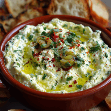 Green Olive and Feta Cheese Dip