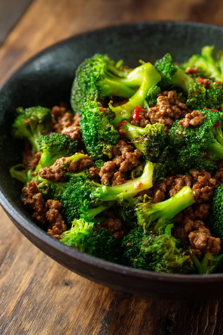 Ground Beef and Broccoli