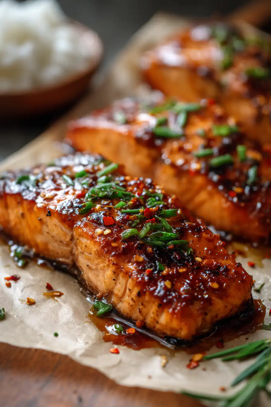 HONEY GARLIC SALMON