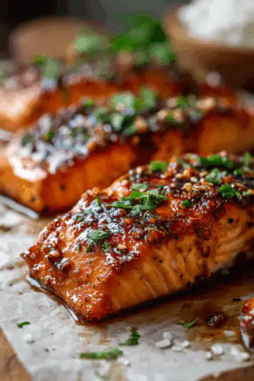 HONEY GARLIC SALMON