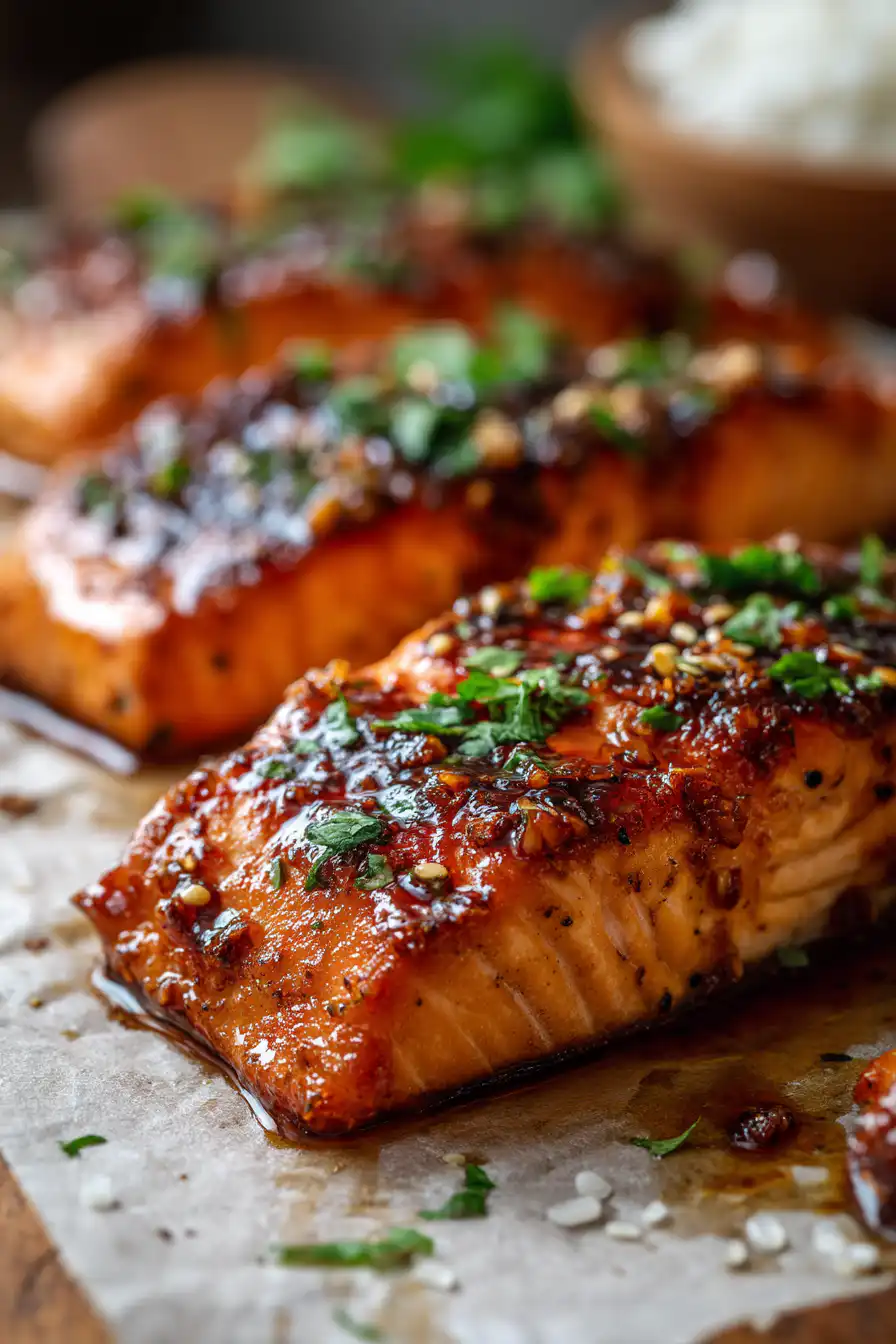 HONEY GARLIC SALMON