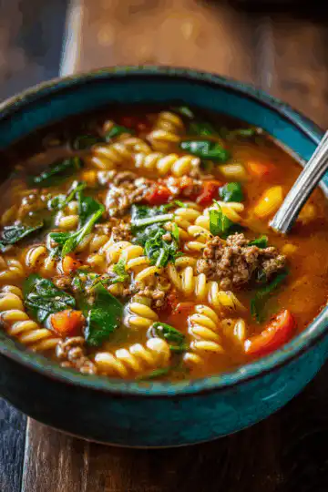 Hamburger Noodle Soup