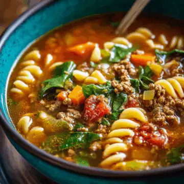 Hamburger Noodle Soup