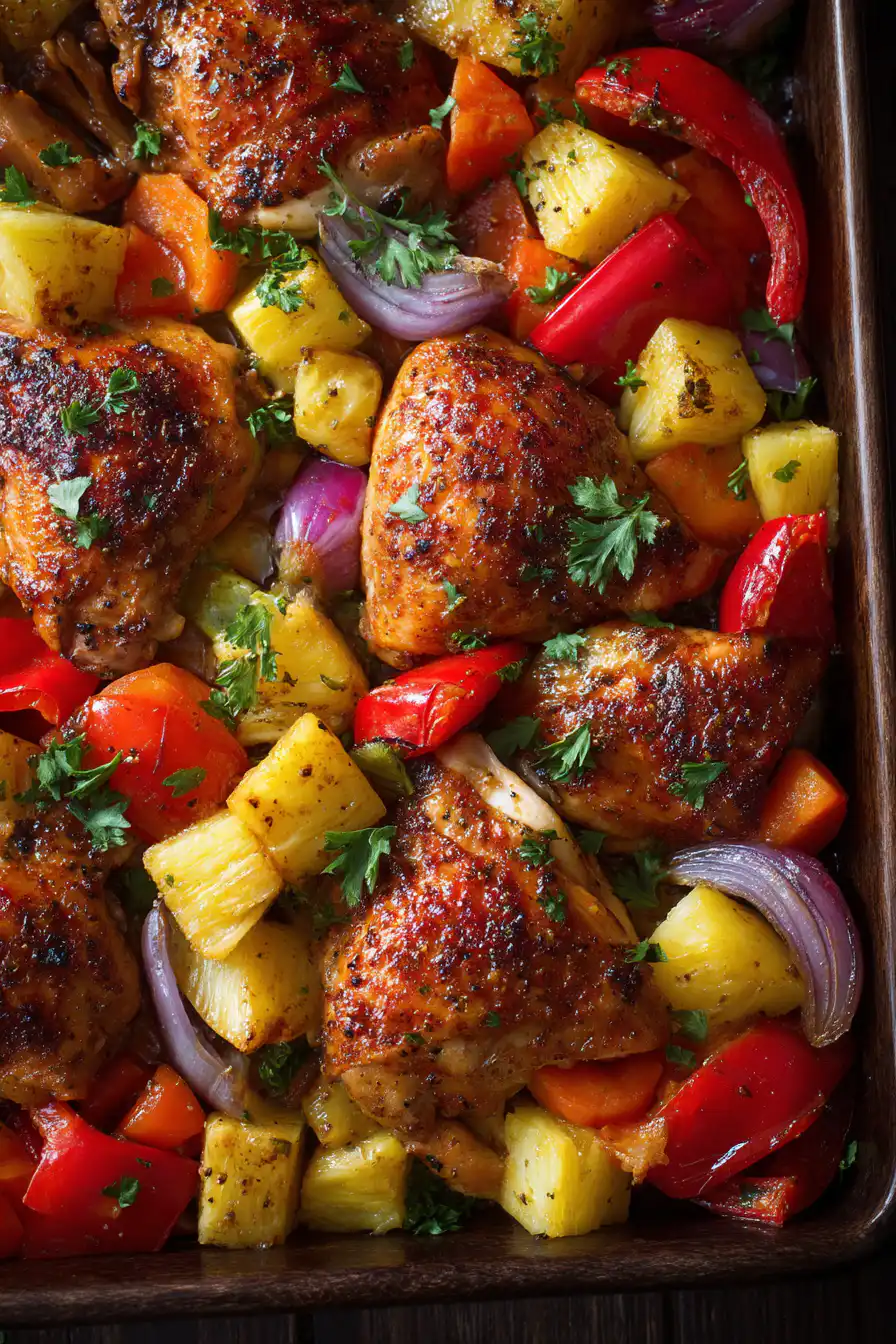 Hawaiian Chicken Sheet Pan