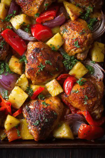 Hawaiian Chicken Sheet Pan