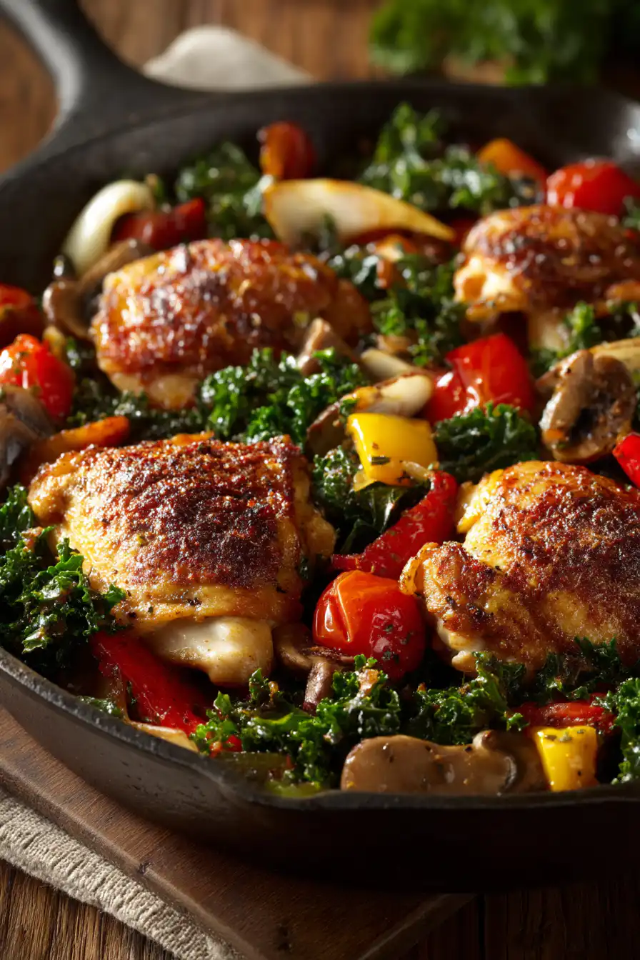 Healthy Chicken and Vegetables Skillet