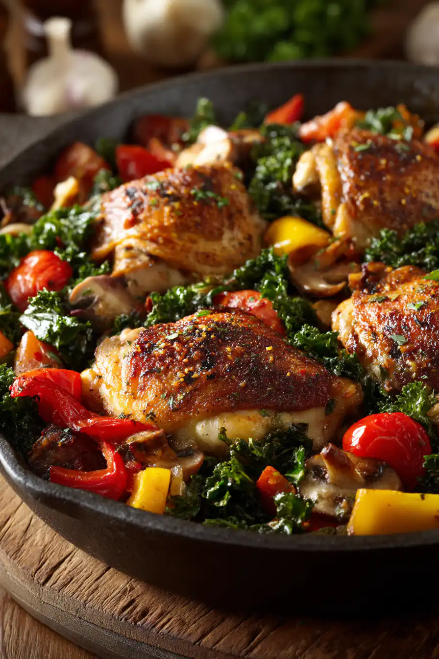Healthy Chicken and Vegetables Skillet