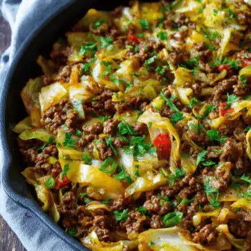 Hearty Ground Beef and Cabbage Skillet