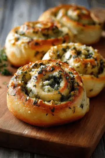 Herb & Garlic Swirl Rolls
