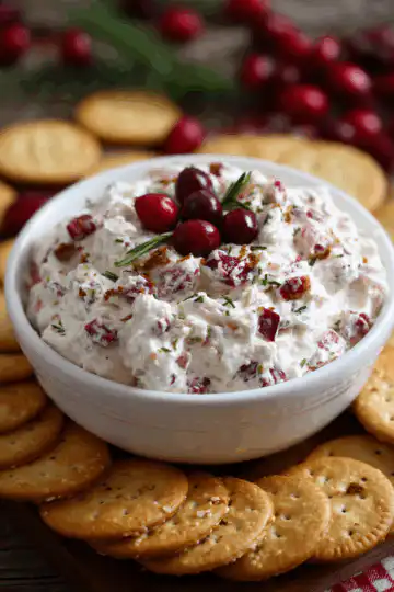 Holiday Cranberry Jalapeño Cream Cheese Dip