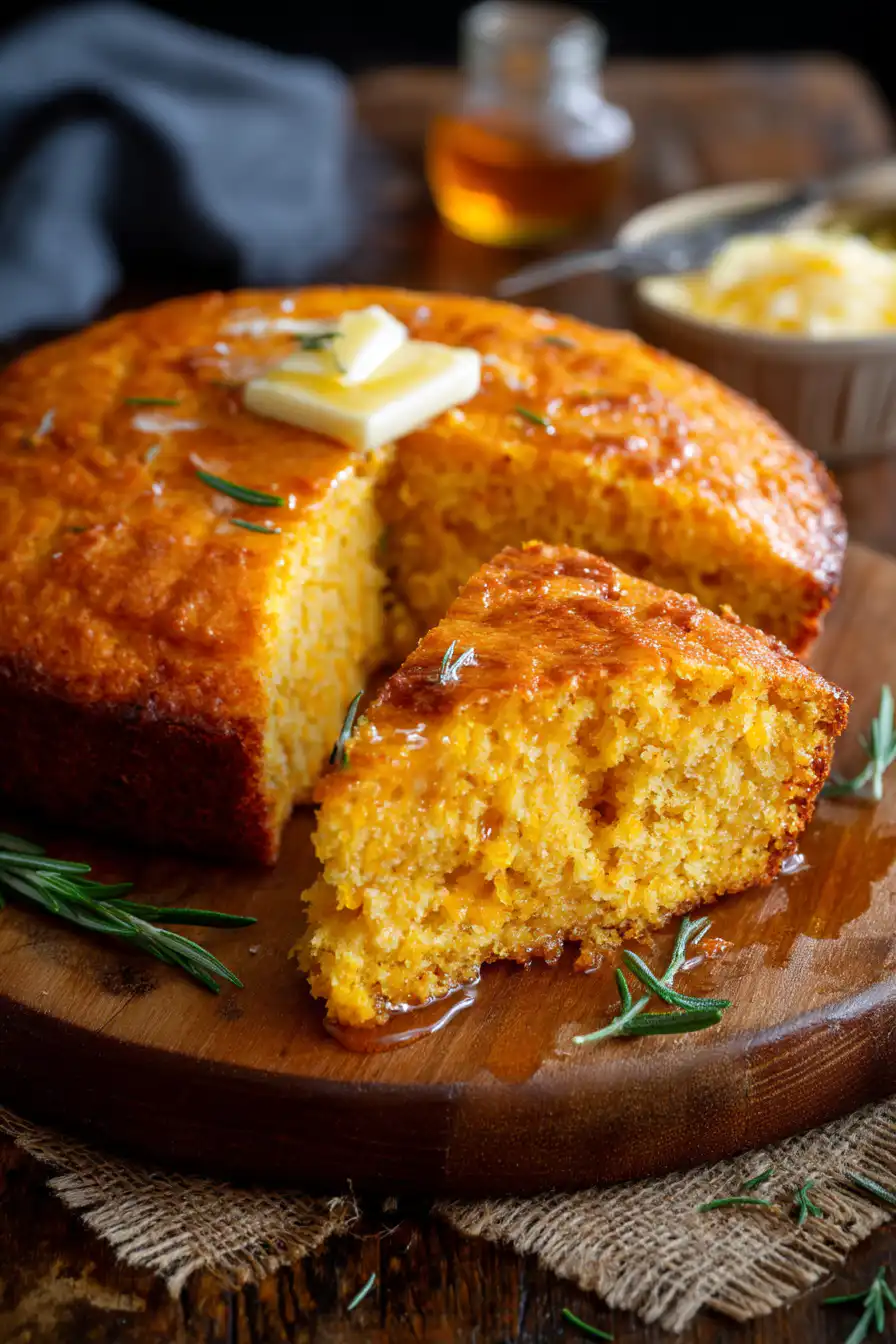 Honey Butter Sweet Potato Cornbread