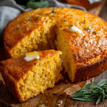 Honey Butter Sweet Potato Cornbread