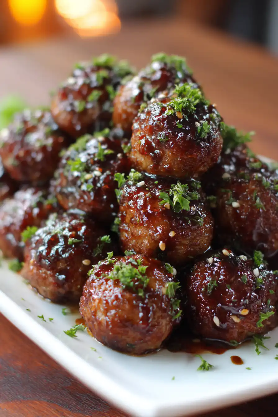 Honey Garlic Meatballs