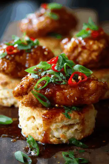 Hot Honey Chicken Biscuits