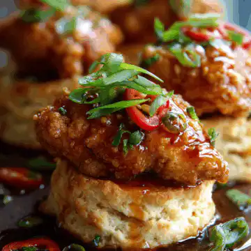 Hot Honey Chicken Biscuits