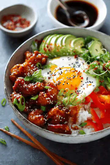 Hot Honey Chicken Bowls