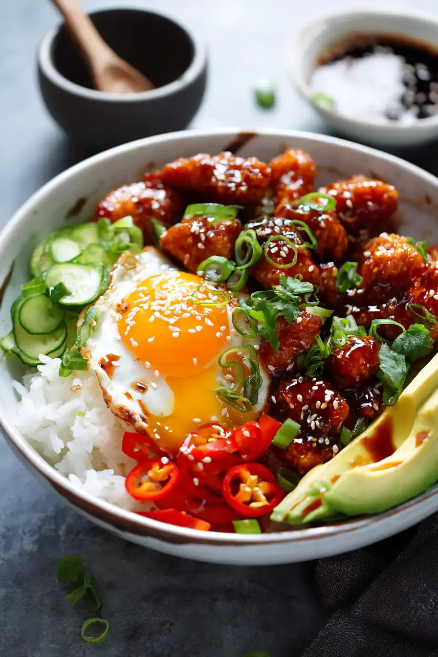 Hot Honey Chicken Bowls