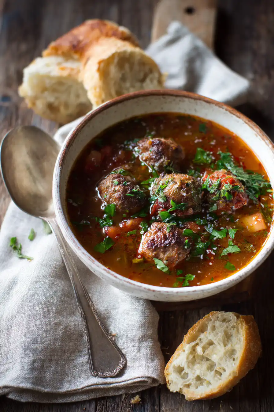 Italian Meatball Soup Recipe
