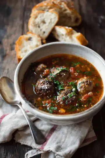 Italian Meatball Soup Recipe