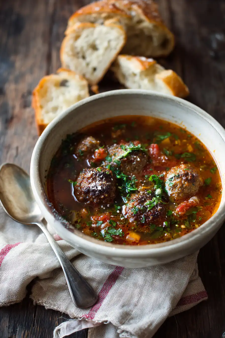 Italian Meatball Soup Recipe