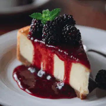 Juicy Blackberry Cheesecake