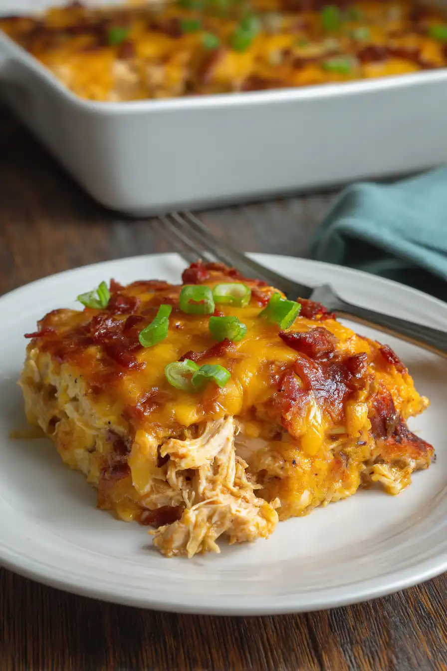 Keto BBQ Chicken Casserole - Easy Keto Recipes