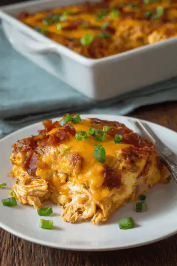 Keto BBQ Chicken Casserole - Easy Keto Recipes