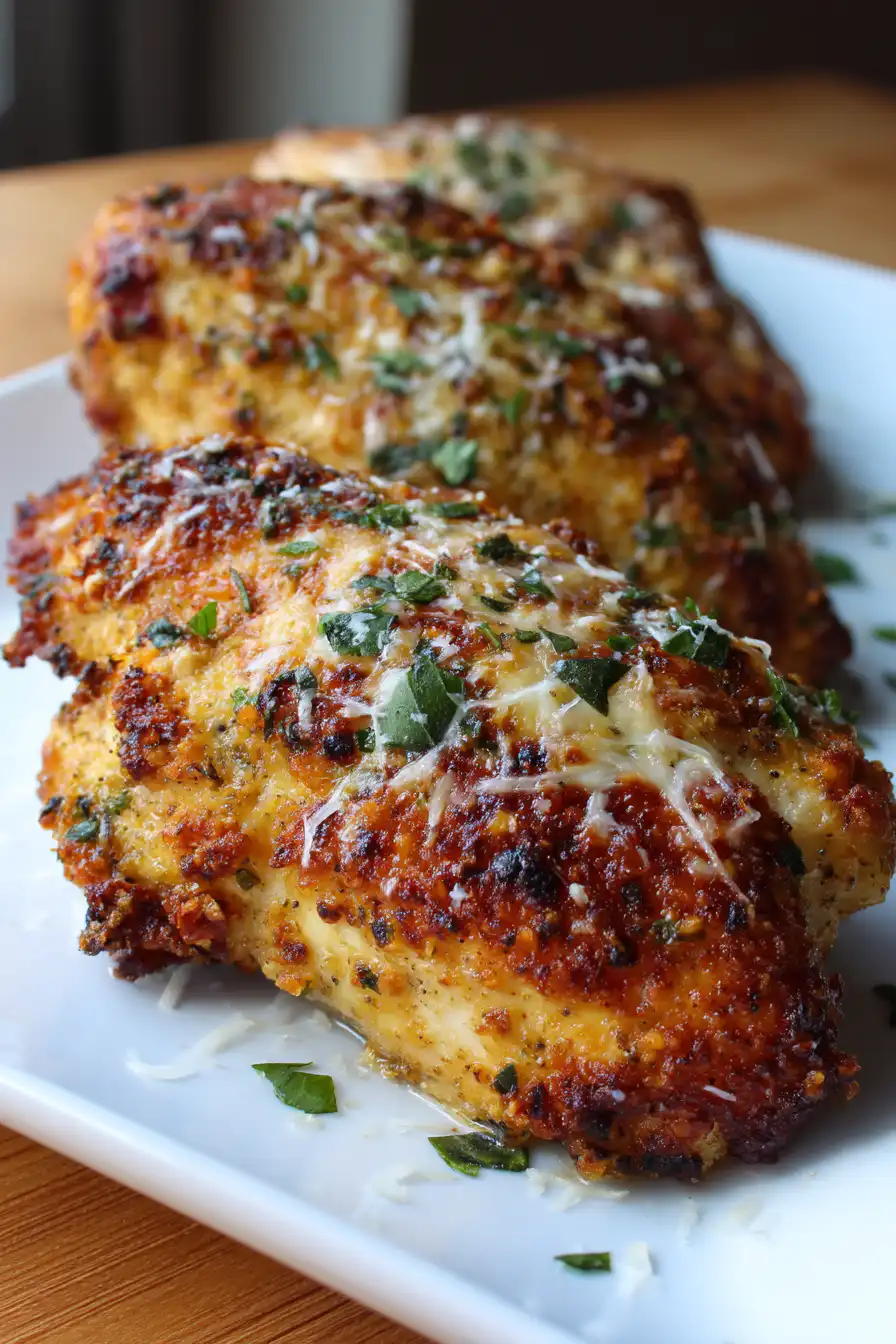 Keto Chicken Recipe - Parmesan Crusted Chicken