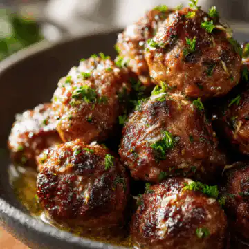 Keto Garlic Butter Meatballs