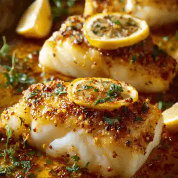 Lemon Butter Baked Cod