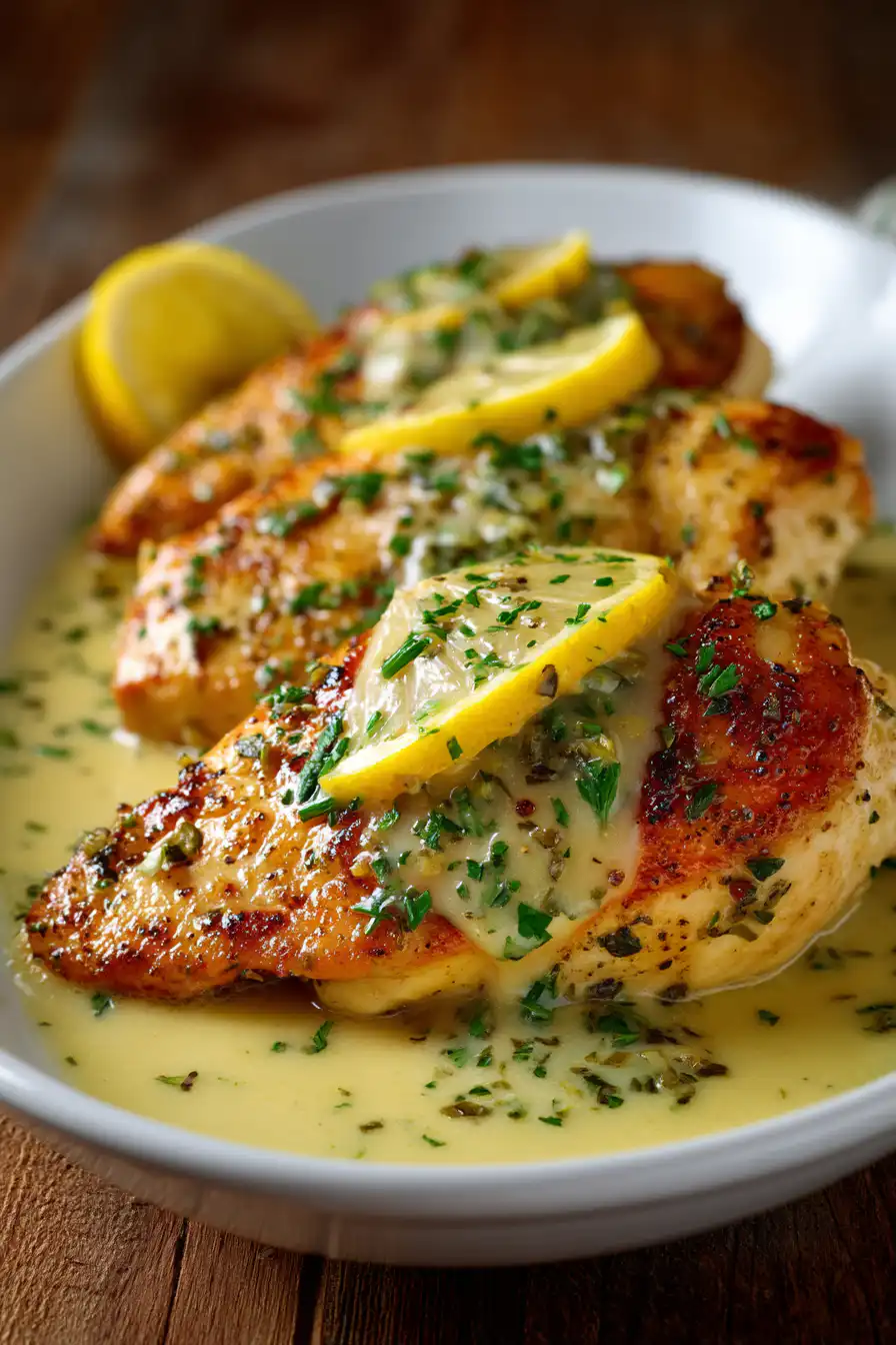 Lemon Chicken with Lemon Butter Sauce
