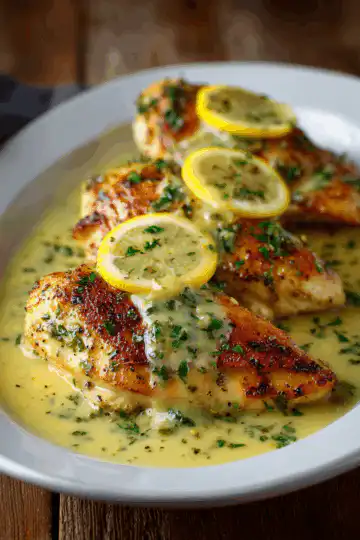 Lemon Chicken with Lemon Butter Sauce