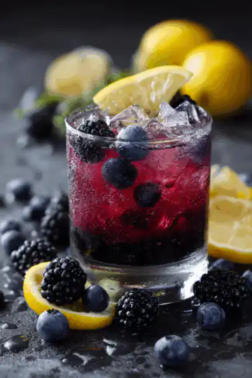 Lemon-Infused Blueberry and Blackberry