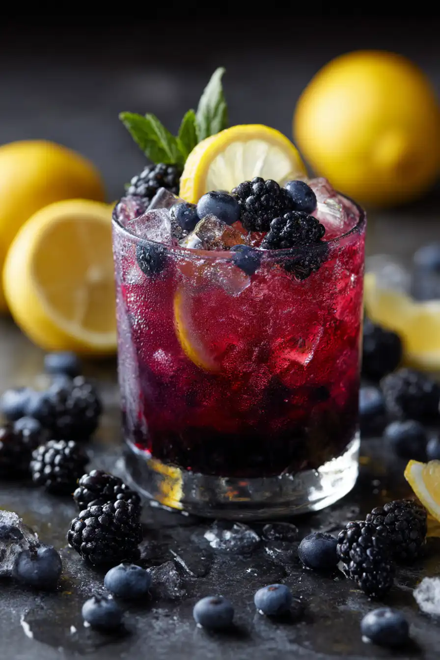 Lemon-Infused Blueberry and Blackberry 