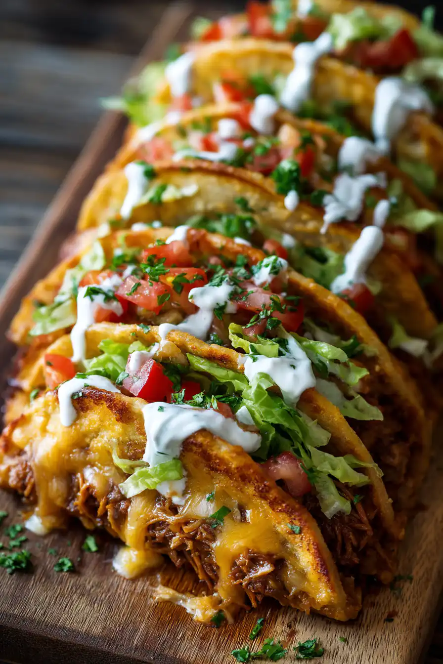 Loaded Cheesy Pocket Tacos
