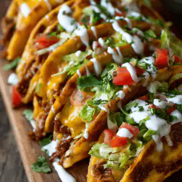 Loaded Cheesy Pocket Tacos