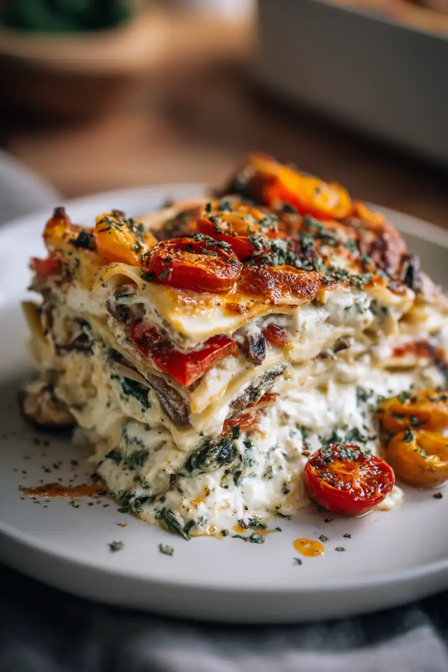 Loaded Veggie White Lasagna