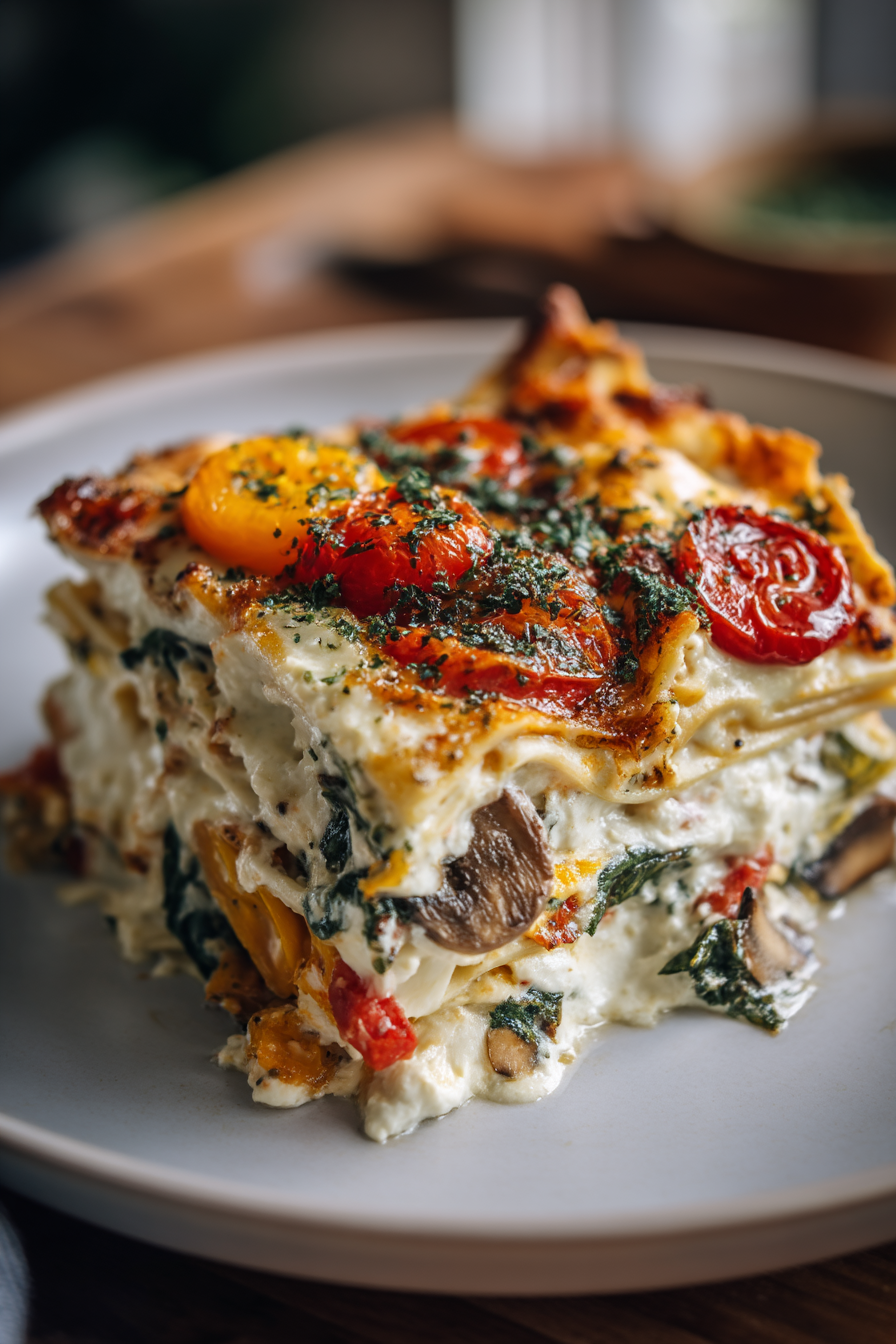Loaded Veggie White Lasagna