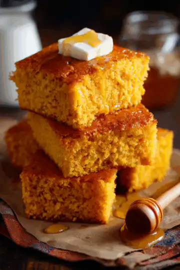 Maple Honey Butter Sweet Potato Cornbread