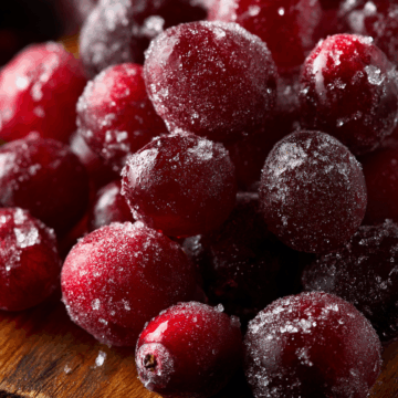 Maple Sugared Cranberries