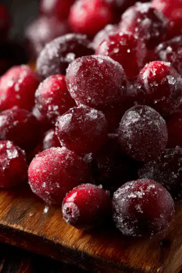 Maple Sugared Cranberries