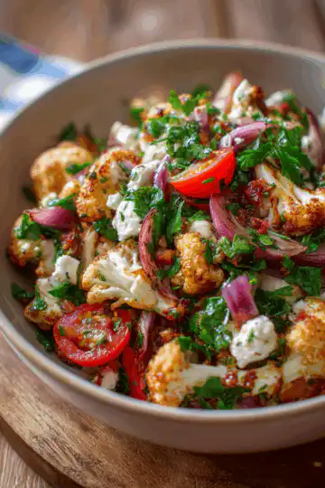 Mediterranean Cauliflower Salad