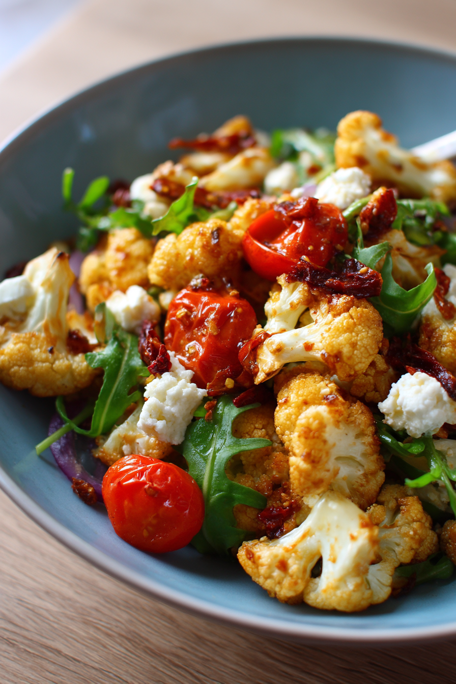 Mediterranean Cauliflower Salad - light meal or side salad