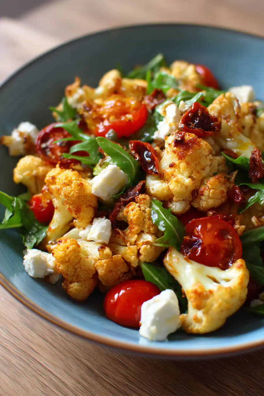 Mediterranean Cauliflower Salad - light meal or side salad