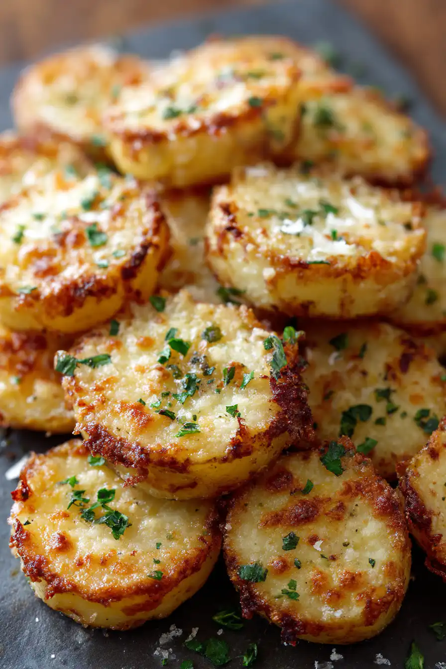 Mini Baked Parmesan Potato Rounds