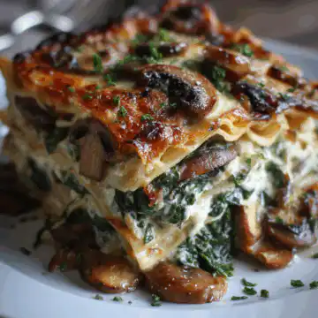 Mushroom And Spinach Lasagna Recipe - MushroomSalus